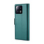 CaseMe - Telefoonhoesje geschikt voor Xiaomi 13 - Retro Wallet Book Case - Met Magnetische Sluiting - Groen