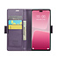 CaseMe - Telefoonhoesje geschikt voor Xiaomi 13 Lite - Retro Wallet Book Case - Met Magnetische Sluiting - Paars