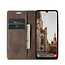 CaseMe - Telefoonhoesje geschikt voor Samsung Galaxy A24 5G - Wallet Book Case - Met Magnetische Sluiting - Donker Bruin