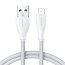 JOYROOM - USB-A naar Lightning kabel - Universele Snellader geschikt voor bijv. iPhone of toestellen met Lightning aansluiting - 1.2 Meter - 2.4A - Wit