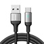 JOYROOM - USB-A naar Type- C Kabel - 1.2 Meter - Nylon - 3A - Zwart