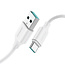 JOYROOM - USB-A naar Type- C - Universele snel lader geschikt voor toestellen met een Type- C aansluiting - 1 Meter -3A - Wit