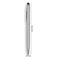 6 Stuks - Balpen en Touch Pen - 2 in 1 Stylus Pen voor smartphone en tablet - Metaal - Zilver