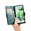 CaseMe - Telefoonhoesje geschikt voor Poco X5 Pro - Retro Wallet Book Case - Met Magnetische Sluiting - Groen