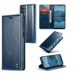 CaseMe CaseMe - Telefoonhoesje geschikt voor Samsung Galaxy A24 4G - Wallet Book Case - Met Magnetische Sluiting - Blauw