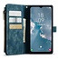 CaseMe - Telefoonhoesje geschikt voor Samsung Galaxy A24 4G - Wallet Book Case met ritssluiting - Magneetsluiting - Blauw