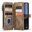 CaseMe - Telefoonhoesje geschikt voor Samsung Galaxy A24 4G - Wallet Book Case met ritssluiting - Magneetsluiting - Bruin