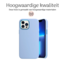 Hoozey - Hoesje voor Apple iPhone 14 Pro Max - Liquid Siliconen - Licht Blauw
