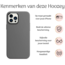 Hoozey - Hoesje voor Apple iPhone 14 Pro Max - Liquid Siliconen - Grijs