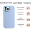 Hoozey - Hoesje geschikt voor Apple iPhone 13 - Liquid Siliconen - Licht Blauw