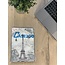 Case2go - Case for Kobo Nia - Slim Tri-Fold Book Case - Whiteh Auto Sleep Wake Function - Eiffeltower