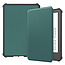 Case2go - Hoes geschikt voor Amazon Kindle 11 (2022) - TPU Book Case - Auto/Wake functie - Donker Groen