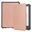 Case2go - Hoes geschikt voor Amazon Kindle 11 (2022) - TPU Book Case - Auto/Wake functie - Rose Gold