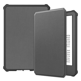 Cover2day Case2go - Hoes geschikt voor Amazon Kindle 11 (2022) - TPU Book Case - Auto/Wake functie - Grijs