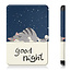 Case2go - E-reader Hoes geschikt voor Amazon Kindle 11 (2022) - Tri-fold Cover - Auto/Wake functie - Good Night