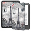 Case2go - E-reader Hoes geschikt voor Amazon Kindle 11 (2022) - Tri-fold Cover - Auto/Wake functie - Eiffeltoren