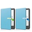 Case2go - E-reader Hoes geschikt voor Amazon Kindle 11 (2022) - Tri-fold Cover - Auto/Wake functie - Licht Blauw