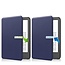 Case2go - E-reader Hoes geschikt voor Amazon Kindle 11 (2022) - Tri-fold Cover - Auto/Wake functie - Donker Blauw