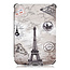 E-readerhoes geschikt voor PocketBook Color - Kunstleer - Eiffeltoren