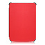 Case2go - E-reader Hoes geschikt voor PocketBook Color - Sleepcover - Auto/Wake functie - Magnetische sluiting - Rood