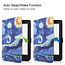 Case2go - Case for Kobo Nia - Slim Tri-Fold Book Case - Whiteh Auto Sleep Wake Function - Starry sky