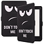 Case2go - Case for Kobo Nia - Slim Tri-Fold Book Case - Whiteh Auto Sleep Wake Function - Don't touch me