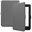 Case2go - Case for Kobo Nia - Slim Tri-Fold Book Case - Whiteh Auto Sleep Wake Function - Grey