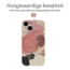 Hoozey - Hoesje voor Apple iPhone 14 Pro Max - Nature Vibes - Roze / Bruin