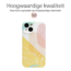 Hoozey - Hoesje voor Apple iPhone 14 Plus - Nature Vibes - Geel / Roze