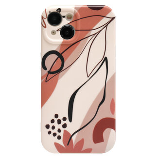 Hoozey - Hoesje voor Apple iPhone 13 - Nature Vibes - Bruin / Zwart