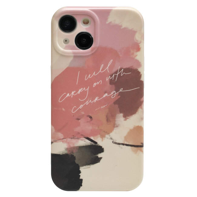 Hoozey - Hoesje voor Apple iPhone 13 - Nature Vibes - Roze / Bruin