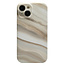 Hoozey - Hoesje geschikt voor Apple iPhone 14 - Marble Print - Licht Bruin