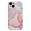 Hoozey - Hoesje geschikt voor Apple iPhone 14 - Marble Print - Roze