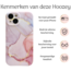 Hoozey - Hoesje geschikt voor Apple iPhone 13 Pro Max - Marble Print - Roze