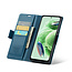 CaseMe - Telefoonhoesje geschikt voor Redmi Note 12 Pro 5G - Retro Wallet Book Case - Met Magnetische Sluiting - Donker Blauw