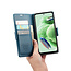 CaseMe - Telefoonhoesje geschikt voor Redmi Note 12 5G - Retro Wallet Book Case - Met Magnetische Sluiting - Donker Blauw