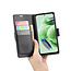 CaseMe - Telefoonhoesje geschikt voor Redmi Note 12 5G - Retro Wallet Book Case - Met Magnetische Sluiting - Zwart