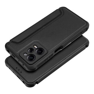 Case2go Case2go - Hoesje voor Xiaomi Redmi Note 12 Pro 5G - Schokbestendige Book Case - Zwart