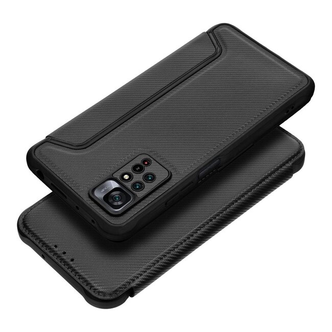 Case2go - Hoesje voor Xiaomi Redmi Note 11 Pro - Schokbestendige Book Case - Zwart