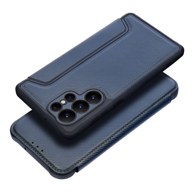 Case2go - Hoesje voor Samsung Galaxy S23 Plus - Schokbestendige Book Case - Donker Blauw