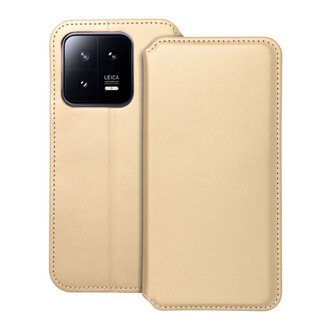 Case2go Case2go - Hoesje voor Xiaomi 13 - Book Case - Goud