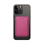 Case2go - Pasjes Houder geschikt voor iPhones en Apple magnetische Ring - Magnetische Kaarthouder - Roze