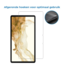 Case2go - Screenprotector voor Samsung Galaxy Tab S9 Plus (2023) - 12.9 inch - Gehard Glas - Transparant