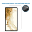 Case2go - Tablet Screenprotector geschikt voor Samsung Galaxy Tab S9 Plus (2023) - 12.9 Inch - Tempered Glass - Case Friendly - Transparant