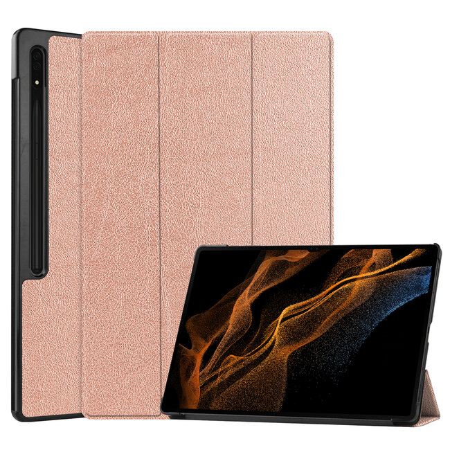 Tablet hoes geschikt voor de Samsung Galaxy Tab S9 Ultra (2023) - Rose Goud