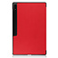 Case2go - Tablet hoes geschikt voor Samsung Galaxy Tab S9 Ultra (2023) - Tri-Fold Book Case - Met Pencil Houder - Rood