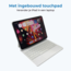 Toetsenbord hoes geschikt voor Apple iPad Air 10.9 (2022/2020)/iPad Pro 11 (2022/2020) - Bluetooth Toetsenbord hoes - met Touchpad - Wit