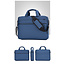 Case2go - Laptoptas 15.6 Inch - Schooltas - Extra vakken - Met Verstelbare Schouderband - Donker Blauw