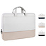 Case2go - Laptoptas 15.6 Inch  - Schooltas - Extra vakken - Incl Reisband - Beige