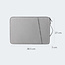 Case2go - Laptoptas 15.4 Inch - Schooltas - Extra vakken - Met Handvat - Waterdicht - Licht Grijs